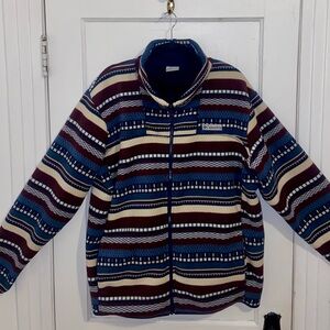 Men's Columbia Blue Fleece Jacket - XL (very gently worn)!